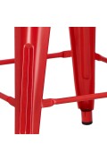 Hoker Paris 66cm czerwony inspirowany Tolix - d2design